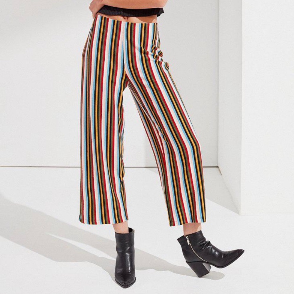 Urban Outfitters Striped Knit Pants (Multi color)